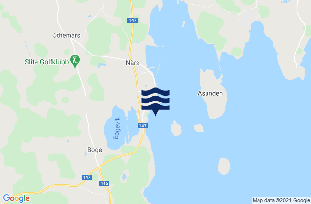 Mapa de mareas Slite, Sweden