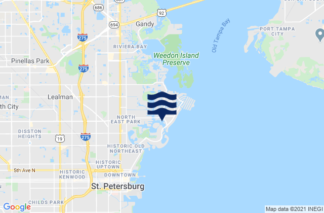 Mapa de mareas Smacks Bayou, United States