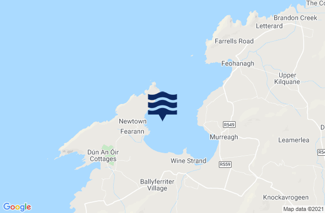 Mapa de mareas Smerwick Harbour, Ireland