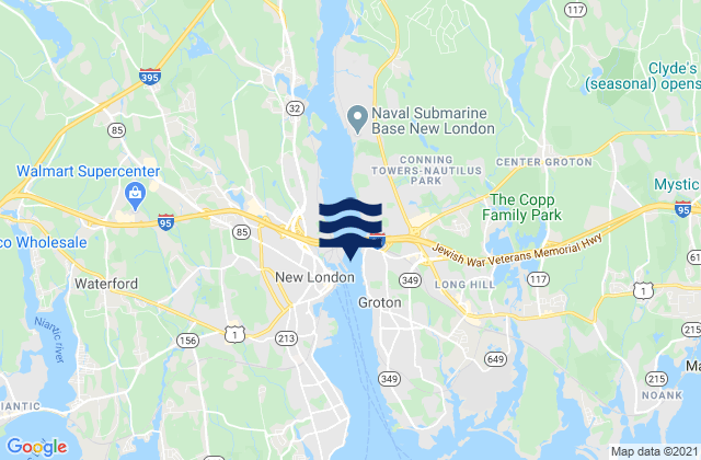 Mapa de mareas Smith Cove entrance, United States