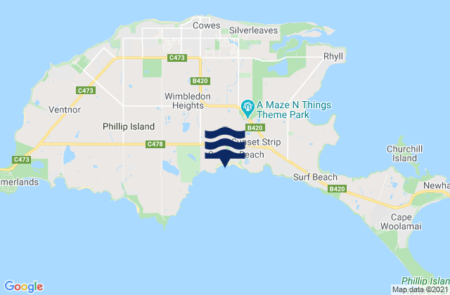 Mapa de mareas Smiths Beach, Australia