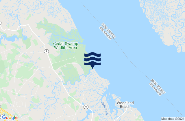 Mapa de mareas Smyrna River entrance, United States