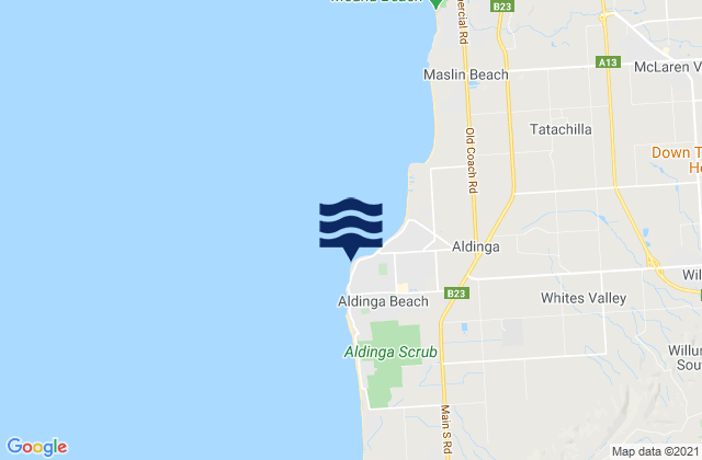 Mapa de mareas Snapper Point, Australia