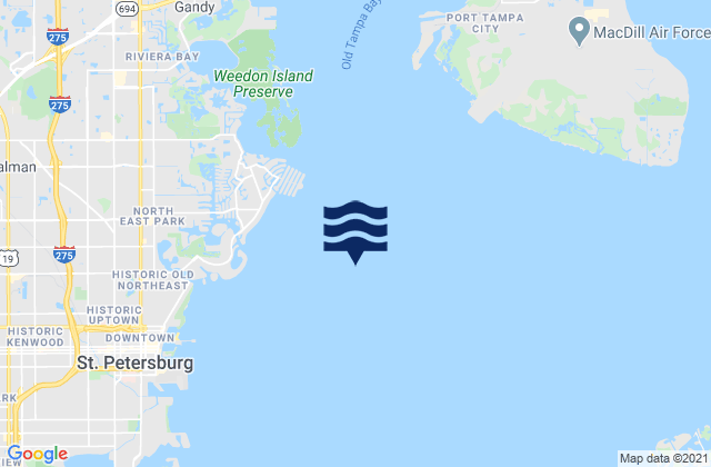 Mapa de mareas Snell Isle 1.8 miles east of, United States