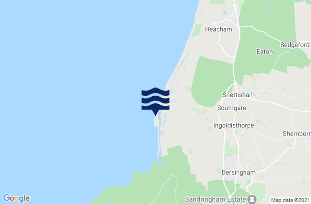 Mapa de mareas Snettisham Beach, United Kingdom