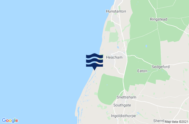 Mapa de mareas Snettisham, United Kingdom