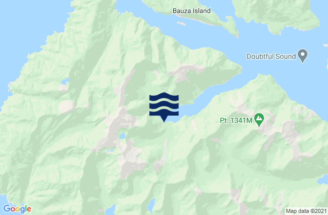 Mapa de mareas Snug Cove, New Zealand