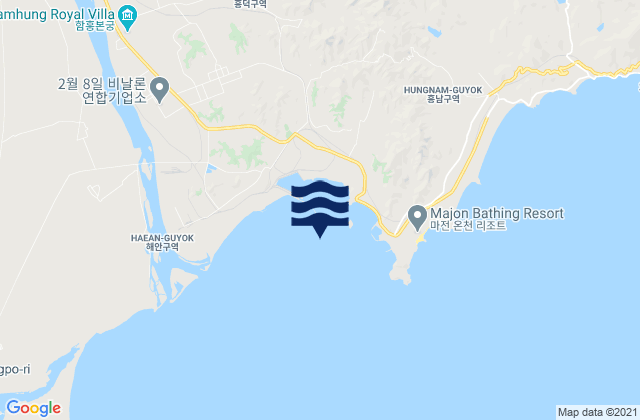 Mapa de mareas Sohojin-hang, North Korea