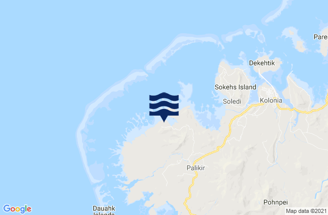 Mapa de mareas Sokehs Municipality, Micronesia