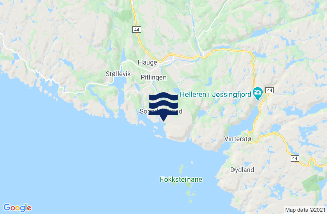 Mapa de mareas Sokndal, Norway