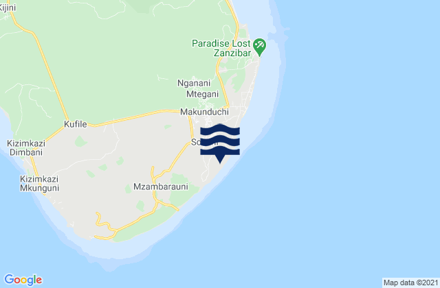 Mapa de mareas Sokoni, Tanzania
