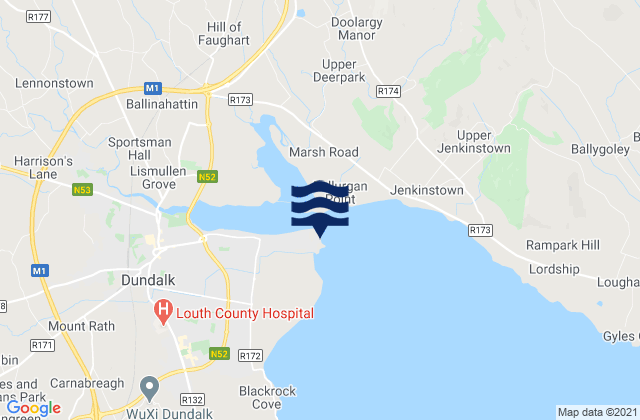 Mapa de mareas Soldiers Point, Ireland