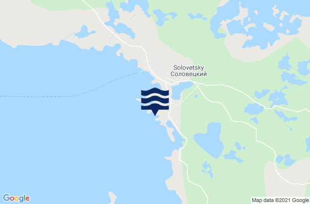 Mapa de mareas Solovets Roads Solovetski Island, Russia
