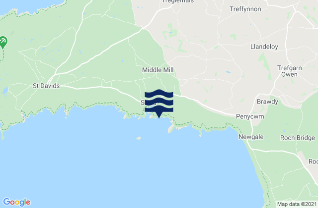 Mapa de mareas Solva, United Kingdom