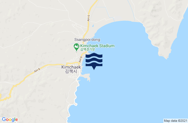 Mapa de mareas Songjin-hang, North Korea
