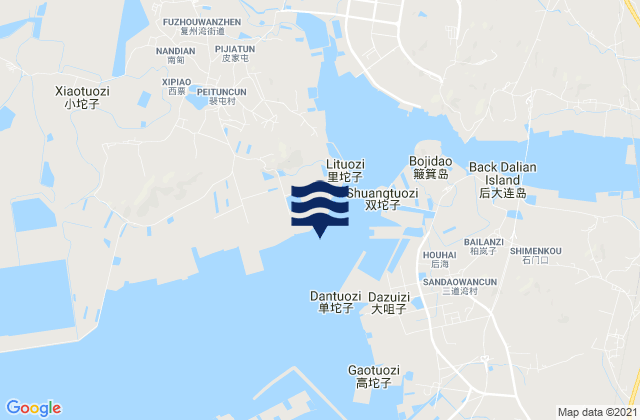 Mapa de mareas Songmudao Gang, China