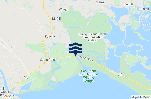 Mapa de mareas Sonoma, United States