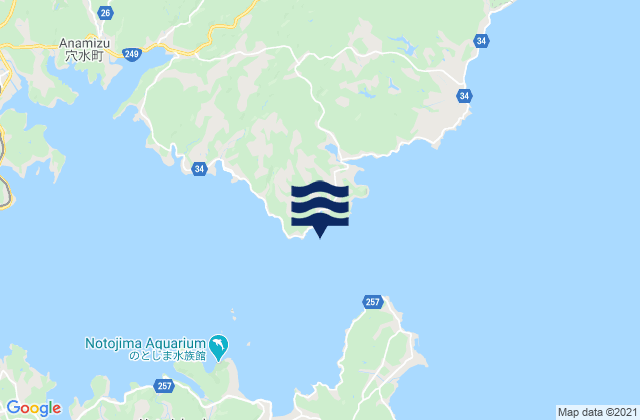 Mapa de mareas Sora, Japan