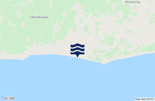 Mapa de mareas Sorongan, Indonesia