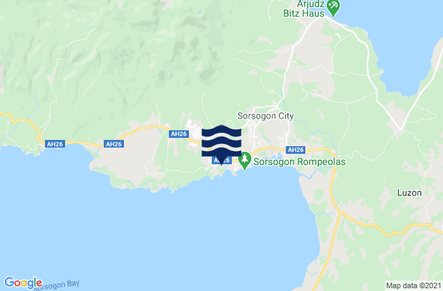Mapa de mareas Sorsogon, Philippines