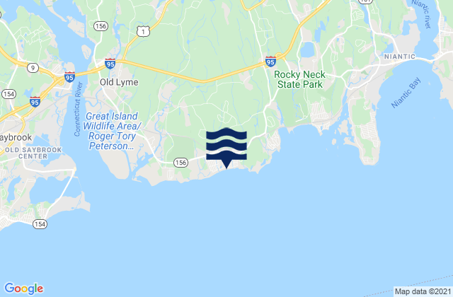 Mapa de mareas Sound View Beach Old Lyme, United States