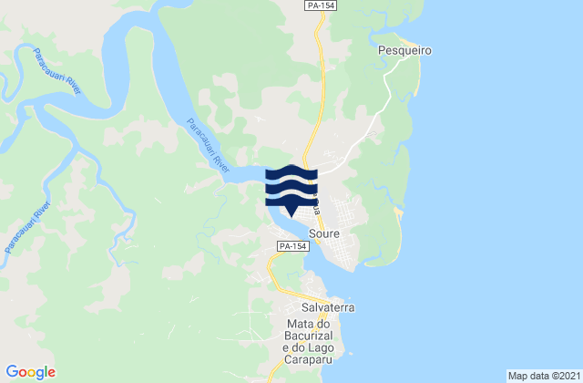 Mapa de mareas Soure, Brazil