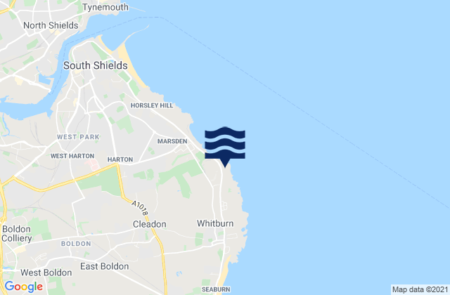 Mapa de mareas Souter Lighthouse, United Kingdom