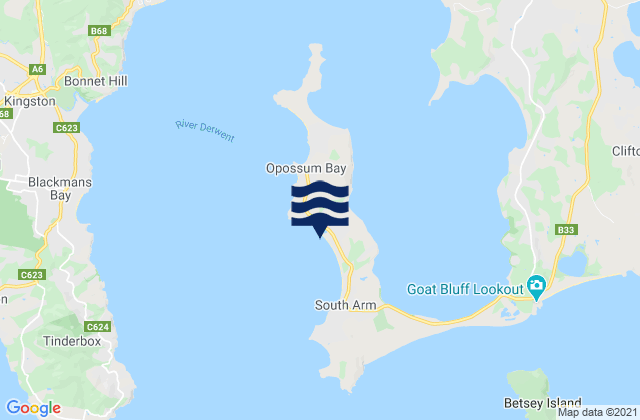 Mapa de mareas South Arm Beach, Australia