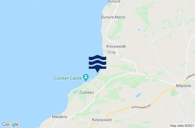 Mapa de mareas South Ayrshire, United Kingdom