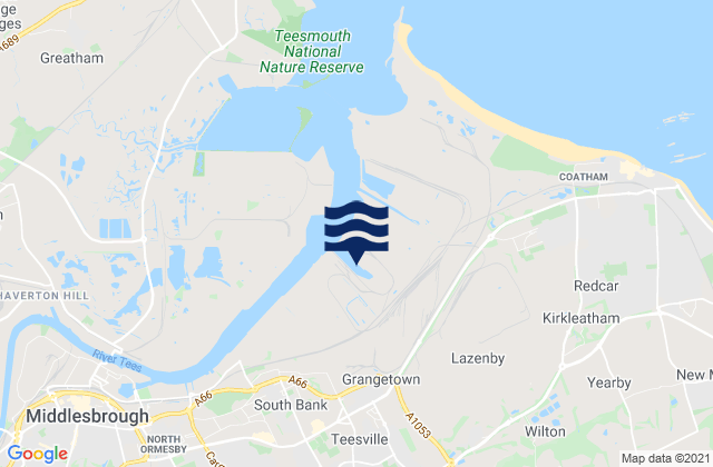 Mapa de mareas South Bank, United Kingdom
