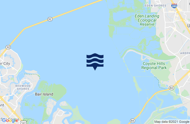 Mapa de mareas South Bay Wreck, United States