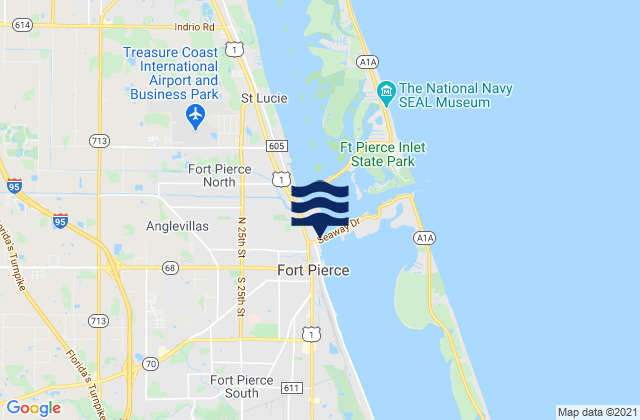 Mapa de mareas South Beach Causeway, United States