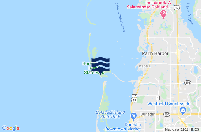 Mapa de mareas South Beach Pavilion, United States
