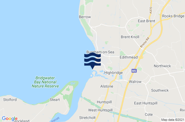Mapa de mareas South Beach, United Kingdom