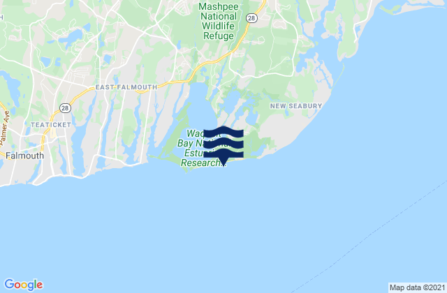 Mapa de mareas South Cape Beach, United States
