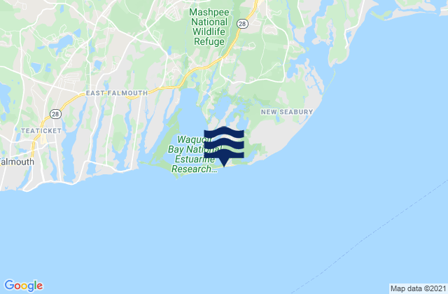 Mapa de mareas South Cape Beach, United States