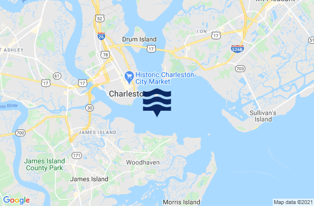 Mapa de mareas South Channel Buoy 32, United States