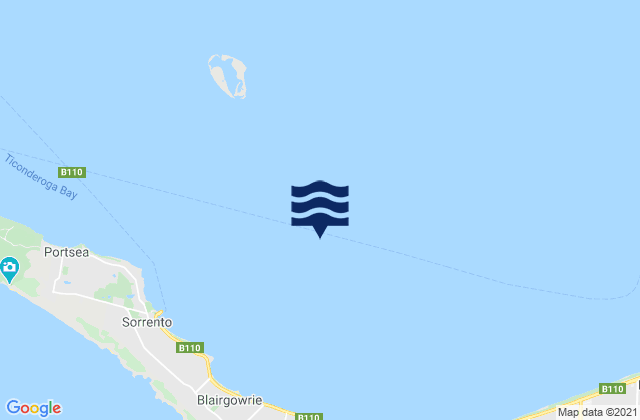 Mapa de mareas South Channel, Australia
