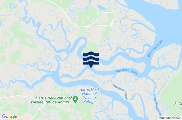 Mapa de mareas South Newport Cut N. Newport River, United States