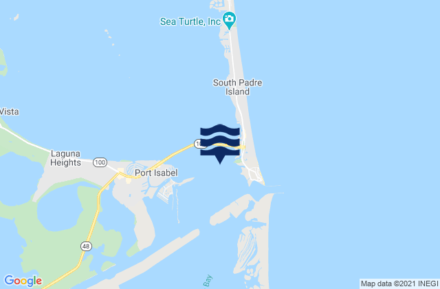 Mapa de mareas South Padre Island Coast Guard Station, United States