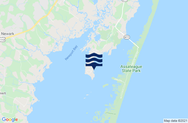 Mapa de mareas South Point Sinepuxent Neck, United States