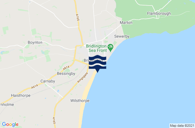 Mapa de mareas South Sands Beach, United Kingdom