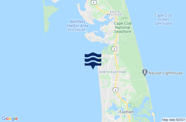 Mapa de mareas South Sunken Meadow Eastham, United States