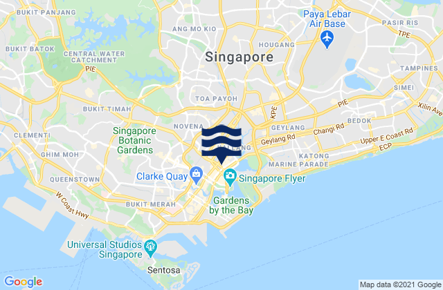 Mapa de mareas South West Community Development Council, Singapore