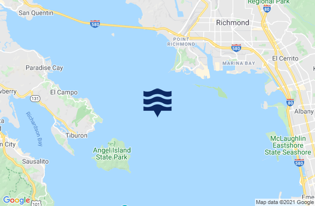 Mapa de mareas Southampton Shoal Light .2 mi E, United States