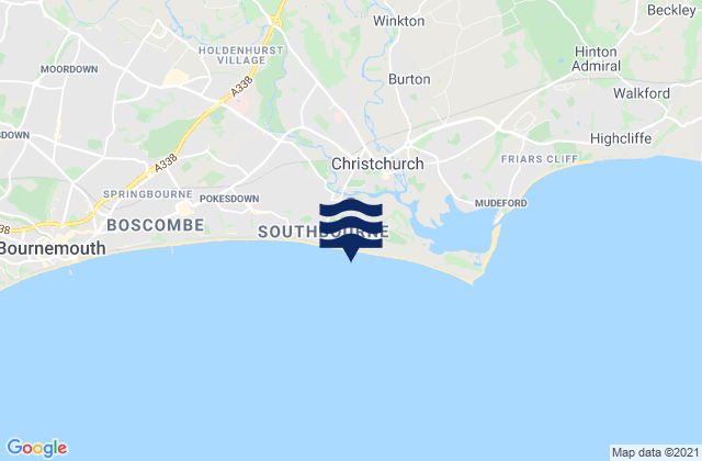 Mapa de mareas Southbourne, United Kingdom