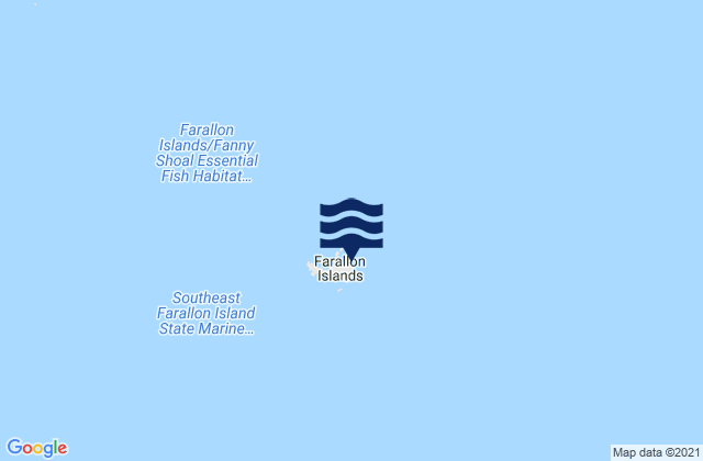 Mapa de mareas Southeast Farallon Island, United States