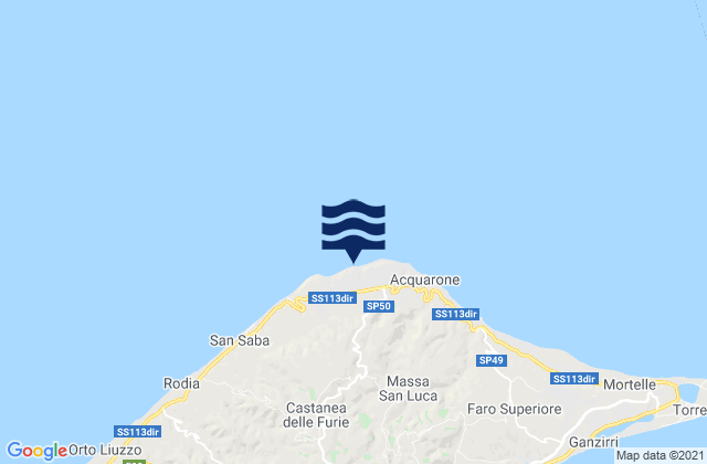 Mapa de mareas Sparta', Italy