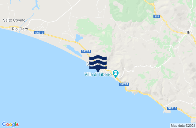 Mapa de mareas Sperlonga, Italy