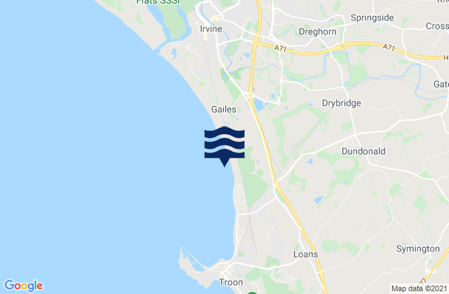 Mapa de mareas Springside, United Kingdom